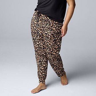 Plus Size Simply Vera Vera Wang Sweater Knit Jogger Pajama Pants
