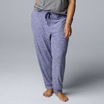 Plus Size Simply Vera Vera Wang Sweater Knit Jogger Pajama Pants