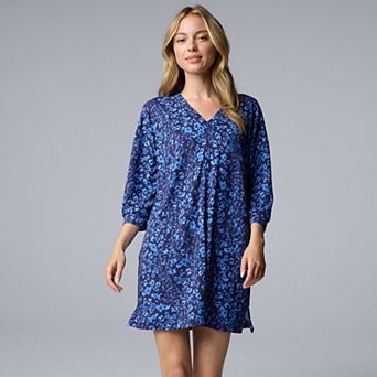 Women's Simply Vera Vera Wang 3/4 Sleeve Sleepshirt