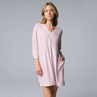 Women's Simply Vera Vera Wang 3/4 Sleeve Sleepshirt