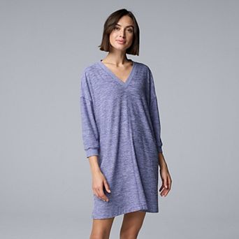 Women's Simply Vera Vera Wang 3/4 Sleeve Sleepshirt