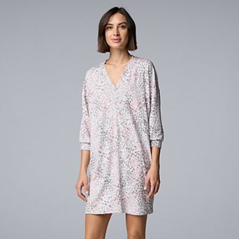 Women's Simply Vera Vera Wang 3/4 Sleeve Sleepshirt