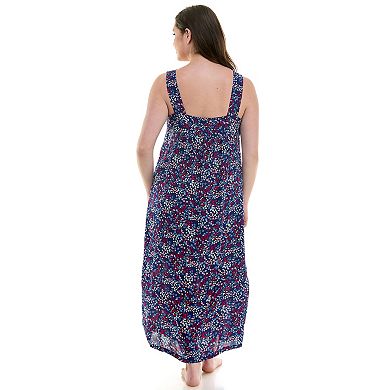 Plus Size Croft & Barrow® Woven Crepe Sleep Gown