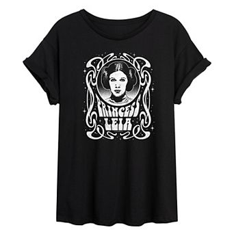 Juniors' Star Wars Princess Leia Oversized Tee