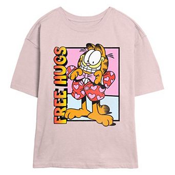 Juniors' Garfield Free Hugs Skimmer Graphic Tee