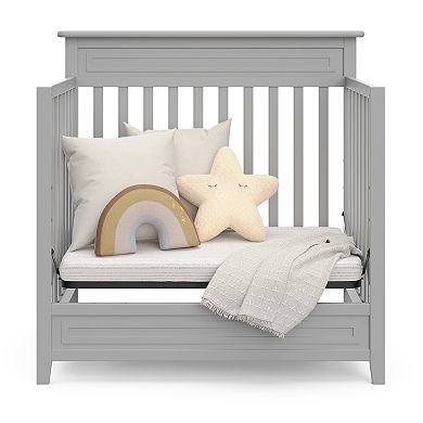 Storkcraft Petal 4-in-1 Convertible Mini Crib & Crib Mattress