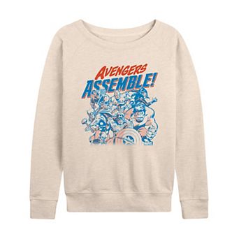 Women's Avengers Assemble Group French Terry Long Sleeve Tee