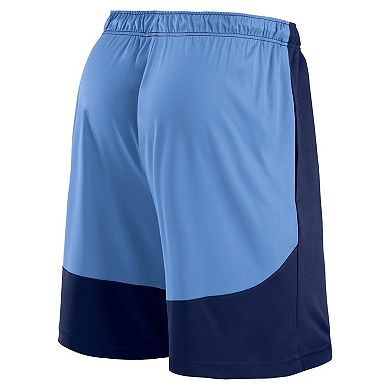 Men's Navy/Light Blue Memphis Grizzlies Launch Performance Shorts