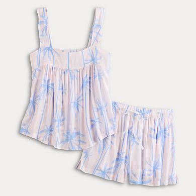 Regular Croft & Barrow® 2-pc. Pajama Tank Top & Pajama Shorts Set