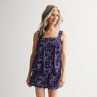 Regular Croft & Barrow® 2 pc Pajama Tank Top & Pajama Shorts Set