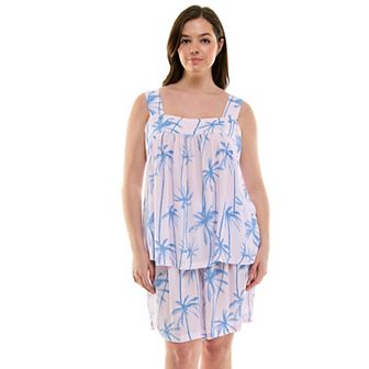 Plus Size Croft & Barrow® 2 pc Pajama Tank Top & Pajama Shorts Set