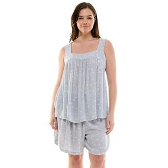 Plus Size Croft & Barrow® 2 pc Pajama Tank Top & Pajama Shorts Set