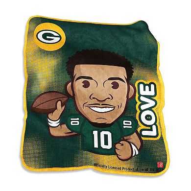 "Jordan Love Green Bay Packers 50"" x 60"" Emoji Blanket"