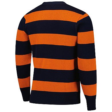 Unisex Uscape Apparel Navy/Orange Auburn Tigers Renew Knit Vintage Pullover Sweater