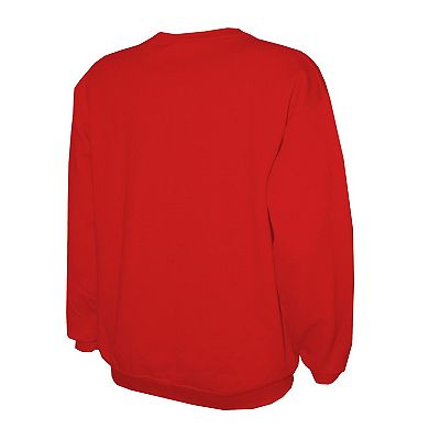 Men's Stitches Red Philadelphia Phillies Pullover Sweatshirt