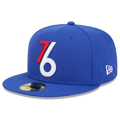 Men's New Era Royal Philadelphia 76ers 2024/25 City Edition Alternate 59FIFTY Fitted Hat