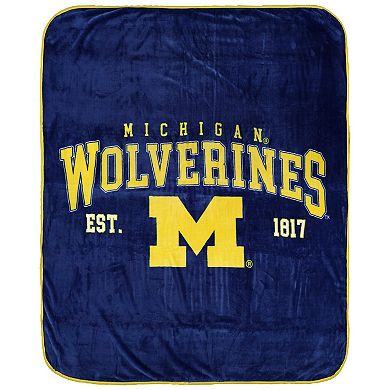 "Pegasus Michigan Wolverines Vintage Arch Ultra Soft 50"" x 60"" Blanket"