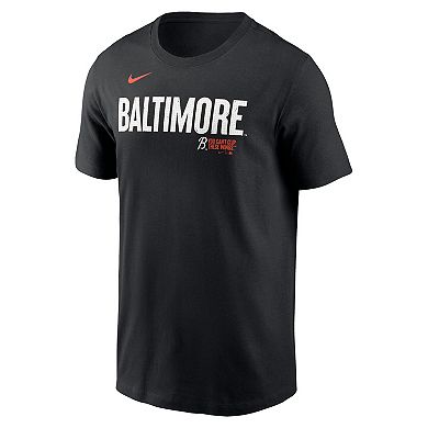 Men's Nike Black Baltimore Orioles City Connect Wordmark T-Shirt