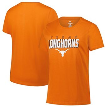 Women's Fanatics Texas Orange Texas Longhorns Plus Size Lean Scoop Neck T-Shirt