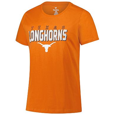 Women's Fanatics Texas Orange Texas Longhorns Plus Size Lean Scoop Neck T-Shirt