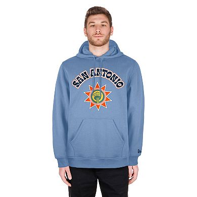Men's New Era Light Blue San Antonio Spurs 2024/25 City Edition Pullover Hoodie