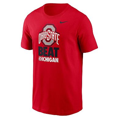 Men's Nike Scarlet Ohio State Buckeyes Rivalry T-Shirt