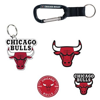WinCraft Chicago Bulls 5-Pack Key Ring and Fridge Magnet Set