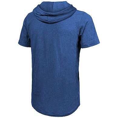 Men's Majestic Threads Royal Los Angeles Dodgers 2024 World Series Champions Tri-Blend Hoodie T-Shirt