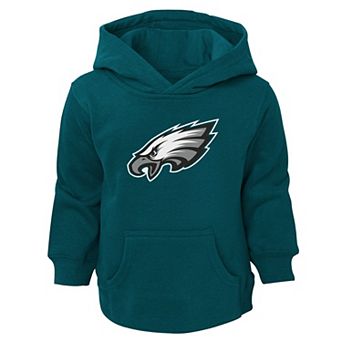 Toddler Green Philadelphia Eagles Logo Pullover Hoodie