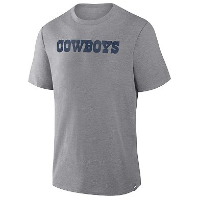 Men's Fanatics Heather Gray Dallas Cowboys Tri-Blend T-Shirt