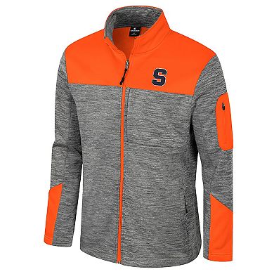 Men's Colosseum Gray/Orange Syracuse Orange Guard Full-Zip Jacket