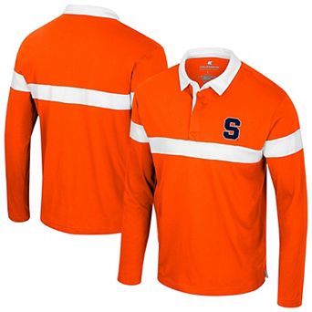 Men's Colosseum Orange Syracuse Orange Too Cool For School Long Sleeve Polo