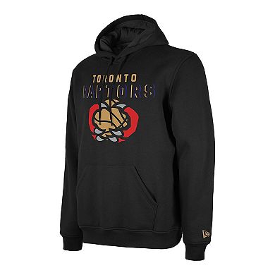 Men's New Era Black Toronto Raptors 2024/25 City Edition Pullover Hoodie