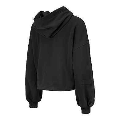 Women's New Era Black Toronto Raptors 2024/25 City Edition Cropped Pullover Hoodie