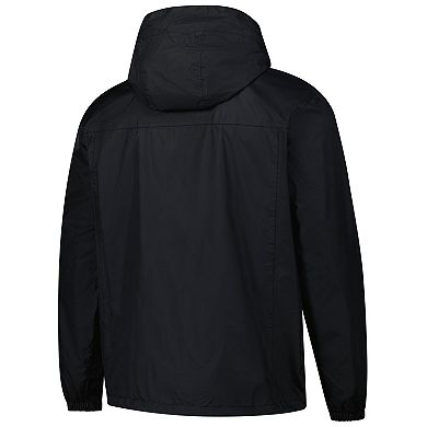 Men's Dunbrooke Black New Orleans Saints Tropic Waterproof Packable Full-Zip Hoodie Jacket