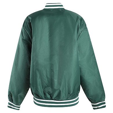 Women's Hype and Vice Green Michigan State Spartans A-Game Varsity Full-Snap Jacket
