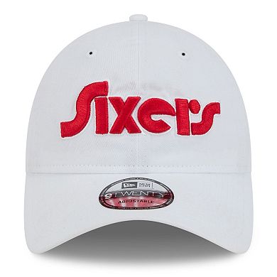 Men's New Era White Philadelphia 76ers 2024/25 City Edition 9TWENTY Adjustable Hat