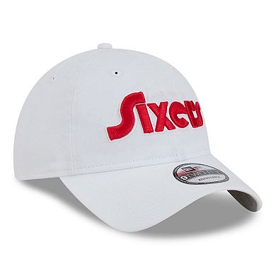 Men's New Era White Philadelphia 76ers 2024/25 City Edition 9TWENTY Adjustable Hat