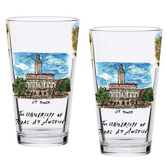 Texas Longhorns 2-Pack 16oz. Laura Wilcox University Pint Set