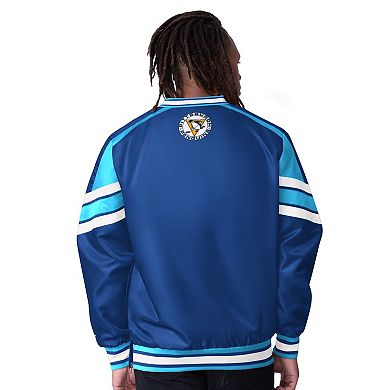 Men's Starter Blue Pittsburgh Penguins Reliver I V-Neck Pullover Jacket