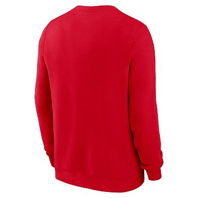 Men's Nike Red Georgia Bulldogs Arched Seal Pullover Sweatshirt