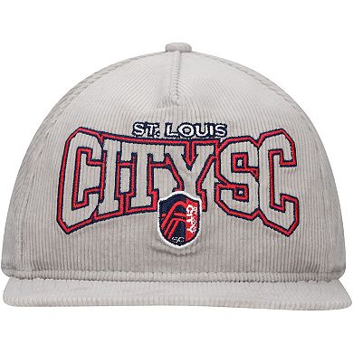 Men's New Era Gray St. Louis City SC Corduroy Golfer Adjustable Hat