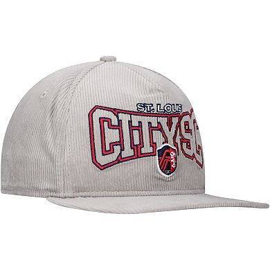 Men's New Era Gray St. Louis City SC Corduroy Golfer Adjustable Hat