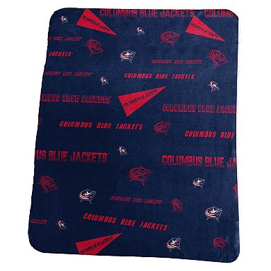 "Columbus Blue Jackets 50"" x 60"" Classic Fleece Blanket"