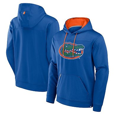 Men's Fanatics Royal Florida Gators Defender Dot Faded Primary Pullover Hoodie
