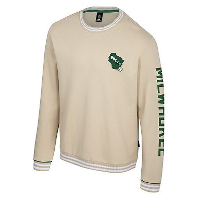 Unisex Stadium Essentials Natural Milwaukee Bucks Halftime Pullover Sweatshirt