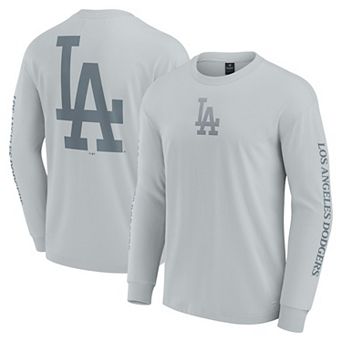 Men's Fanatics Gray Los Angeles Dodgers Elements Strive Long Sleeve T-Shirt