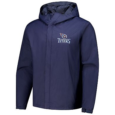 Men's Dunbrooke Navy Tennessee Titans Tropic Waterproof Packable Full-Zip Hoodie Jacket