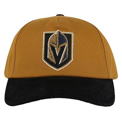Men's American Needle Tan/Black Vegas Golden Knights Burnett Adjustable Hat