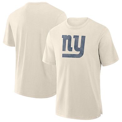 Men's Fanatics Cream New York Giants Slub T-Shirt